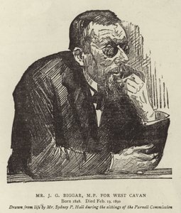 Mr J G Biggar, MP for West Cavan