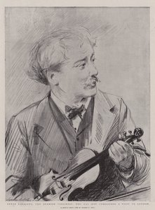 Senor Sarasate, the Spanish Violinist, who has just concluded a Visit to London