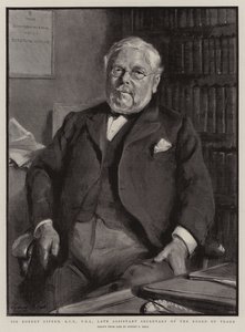 Sir Robert Giffen, KCB, FRS, Late Assistant Secretary of the Board of Trade by Sydney Prior Hall