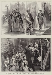 Sketches at a State Concert at Buckingham Palace