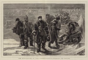 The Difficulties of War Correspondents, Crossing the Danube