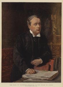 The Earl of Rosebery speaking in the House of Lords by Sydney Prior Hall