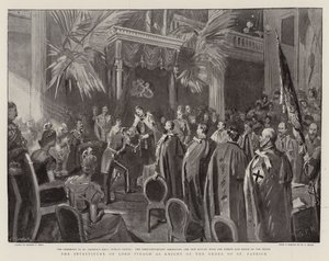 The Investiture of Lord Iveagh as Knight of the Order of St Patrick by Sydney Prior Hall