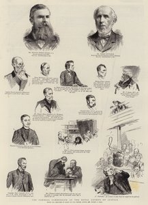 The Parnell Commission at the Royal Courts of Justice by Sydney Prior Hall
