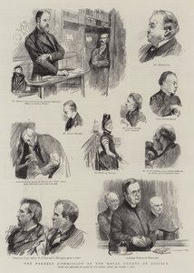 The Parnell Commission at the Royal Courts of Justice by Sydney Prior Hall