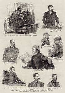 The Parnell Commission at the Royal Courts of Justice by Sydney Prior Hall