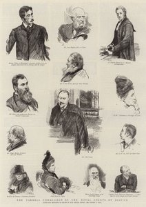 The Parnell Commission at the Royal Courts of Justice by Sydney Prior Hall