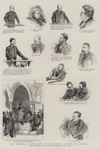 The Parnell Commission at the Royal Courts of Justice by Sydney Prior Hall