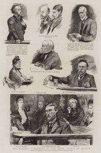 The Parnell Commission at the Royal Courts of Justice by Sydney Prior Hall