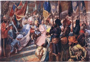 The Prince of Wales in India, illustration from Cassell