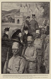 The Queen and her Soldiers, Men of the West African Field Force at Balmoral