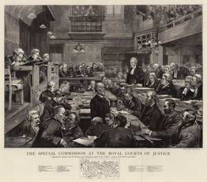 The Special Commission at the Royal Courts of Justice by Sydney Prior Hall