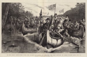 To the Great North-West with the Marquis of Lorne, XII, Nearing the Last Portage on Clear Water Lake, 28 July