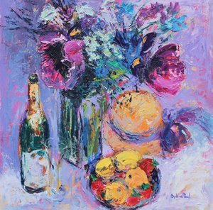 Purple Poppies by Sylvia Paul