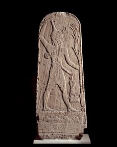 Stele of the god Baal in lightning, 15th century BC, Syria by Syrian Syrian