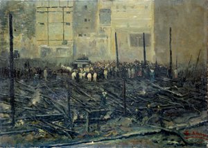 The Bazaar of Charity After the Fire of 4/05/1897 by T. Bianco