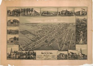 View of Lititz and Warwick, Lancaster County, Pa. : 1887 by T. M. Fowler