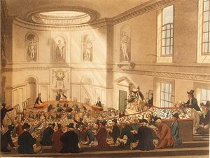 India House, the Sale Room, pub. by Ackermann