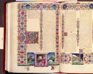 Epistle of St Paul to the Romans, Double-Folio Illustration from 
