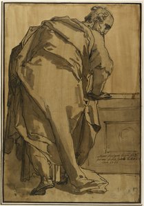 A Heavily Draped Apostle Seen from Behind