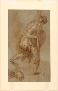 Soldier Running: Study for Figure in Left Foreground, 