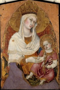 The Virgin and Child Altarpiece by Taddeo di Bartolo (1363-1422). About 1400. Dim. 1.04 x 0.69 m. Avignon, Musee du Petit Palais