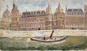 Banks of the Seine by Tadeusz Makowski