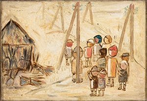 Children on the Road by Tadeusz Makowski