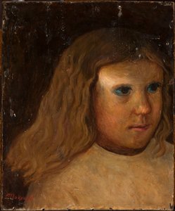 Head of a Girl with Loose Hair by Tadeusz Makowski