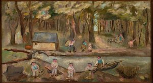 Mill by the River by Tadeusz Makowski