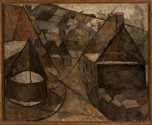 Breton Landscape with Well by Tadeusz Makowski