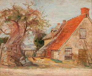 Landscape with House and Poultry by Tadeusz Makowski