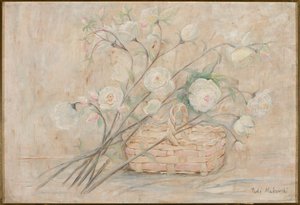 Roses with a Basket by Tadeusz Makowski