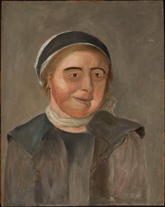 Study of a Woman in a Black and White Cap by Tadeusz Makowski