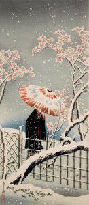 Plum Tree in Snow