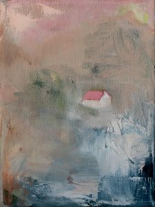 Misty Pink Roof House by Tamar Green