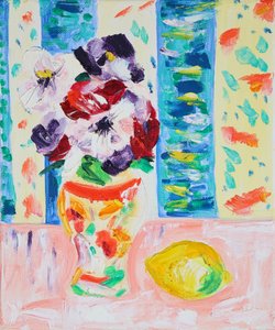 Vibrant Flowers and Lemon by Tamara Jare