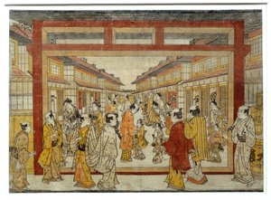 Perspective view of Nakano-Cho by Tanaka Masunobu