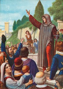 Cola di Rienzo at Rome by Tancredi Scarpelli