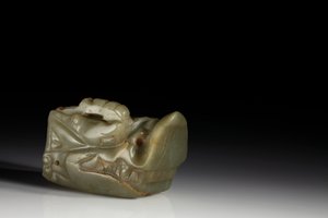 The Junkunc Jade Dragon Head by Tang Dynasty Chinese School