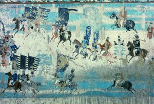 Zhang Yichao, Governor of Western Gansu on Excursion to Fight the Tibetans, Tang Dynasty, 850-907 by Tang Dynasty Chinese School