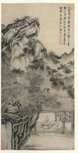 Playing the Zither by Yin Tang