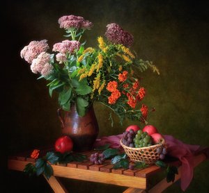 Autumn Floral Still Life by Tatyana Skorokhod