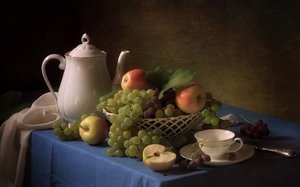 Elegant Harvest Still Life by Tatyana Skorokhod