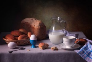 Rustic Breakfast Still Life by Tatyana Skorokhod