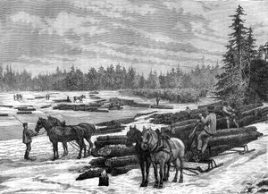 Canadian loggers, 19th century