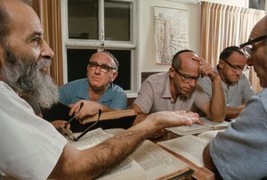 Talmudic Discussion at a Kibbutz by Ted Spiegel