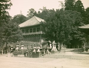 View of the Nigatsu-Do Buddhist Temple in Nara, circa 1900 - 1915 by Teijiro Takagi
