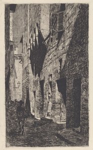House of Dante da Castiglione by Telemaco Signorini