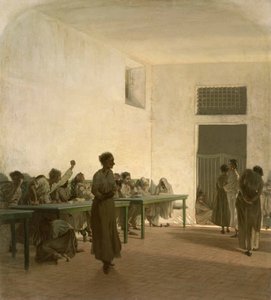 The Madhouse, 1865 by Telemaco Signorini
